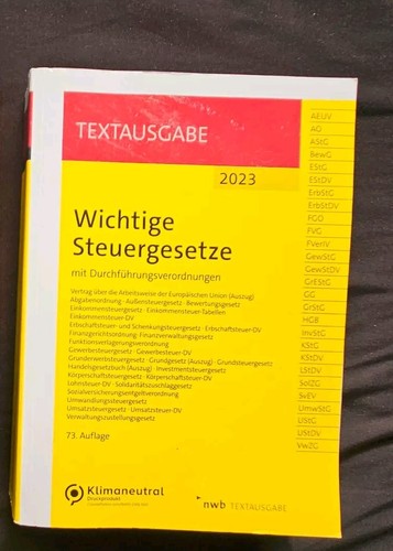Wichtige steuergesetze - steuergesetze, (2023)