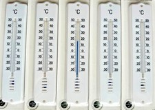 1x 3x 5x 10x Thermometer 20cm Kunststoff Zimmerthermometer Außenthermometer