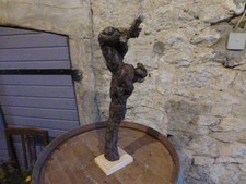 Stele Skulptur Holz Naturholz