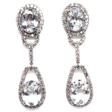 925 Sterlingsilber Weiß Topas