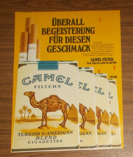 Seltene werbung camel filters - werbung,