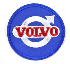 Volvo Logo Auto USA Bügelflicken gestickter Aufnäher Patch blau rund
