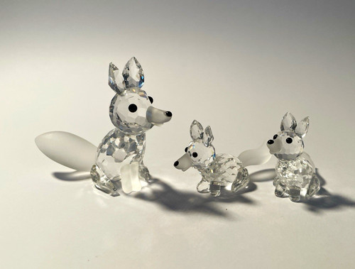 Swarovski silver crystal fuchs - silver,