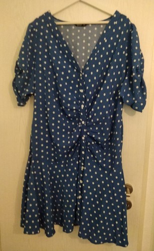 Schickes kleid blau punkte - schickes,