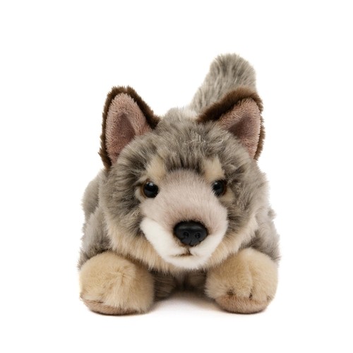 Kuscheltier wolf liegend - kuscheltier,