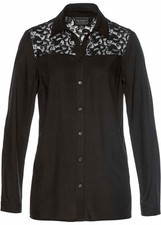 Bluse mit Spitze Gr. 42