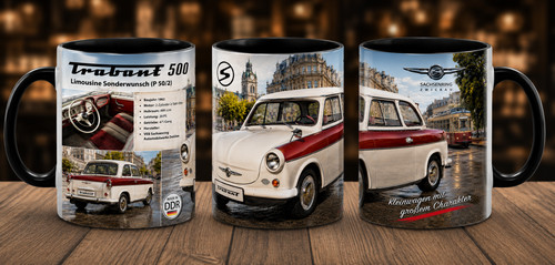 Trabant 500 tasse schwarz - 500,