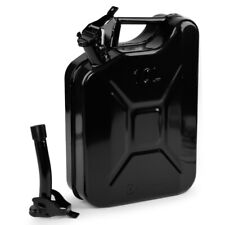 Benzinkanister 10 Liter, Stahl, schwarz, optional mit Ausgießer