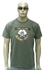 THE CLASH Official Straight to Hell Rock Star Royal Poker Skull Club T-Shirt g.M