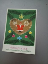 Alte Foto AK DDR Künstlerkarte Planet Weihnachten  