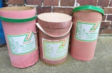 alter Eimer Pappe vintage Deko retro Pappeimer Henkel Basu-Kraft Futtermittel 