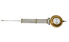 Altes Email Uhrenpendel RA langes Pendel f Regulator Uhrwerk clock