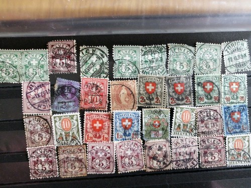 Briefmarken helvetia alte - briefmarken,