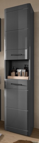 Bad hochschrank grau - bad, in