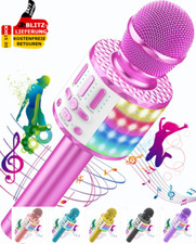 Karaoke Drahtloses Bluetooth Mikrofon Kinder Mit LED Karaoke Maschine Zum Singen