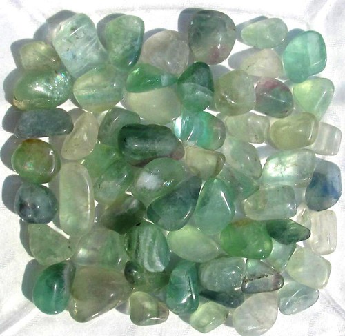 Fluorit grün trommelsteine - grün,,
