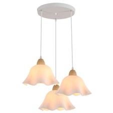 Pendelleuchte flammig holz - pendelleuchte, 3-flammig