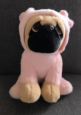 Mops mit Schweinekostüm Plüsch ca. 25 cm