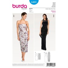 Burda 6483 abendkleider damen - burda,