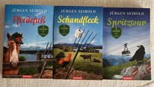 JÜRGEN SEIBOLD - 3 Allgäu Krimis - Spritztour, Schandfleck, Pferdefuß