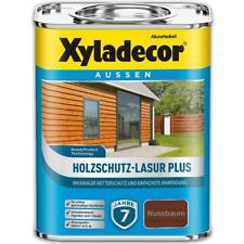 Xyladecor Holzschutz-Lasur PLUS Nussbaum 4 l Außen Imprägnierung Langzeit