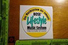 Alter Aufkleber HiFi AutoRadio TV Lautsprecher BOSE Music System Lifestyle (B)