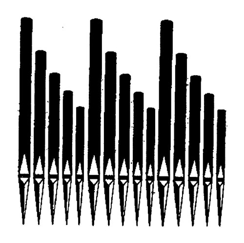 Aufkleber orgel orgelpfeifen - aufkleber,