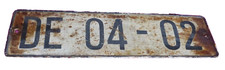 altes  Nummernschild Kennzeichen KFZ Schild Autokennzeichen 🌟DDR oder älter