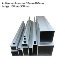 Vierkantrohr Aluminium