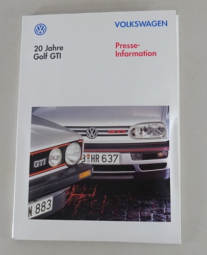 Pressemappe jahre golf - vw,