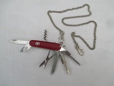 Schweizer VICTORINOX OFFICIER SUISSE Klapp Taschenmesser, 14 Funktionen + Kette