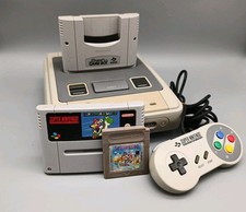 Super Nintendo Konsole SNES Gameboy Adapt. Super Mario World Beschreibung lesen!