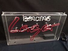 2/2 BINDING LAGER Bier Neon Leuchtreklame Reklameschild Werbung Schild Reklame