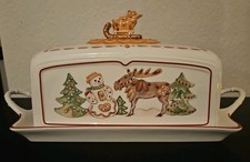 Villeroy & Boch Tortenplatte mit Haube Ginger Charm Cake & Cookies Weihnachten