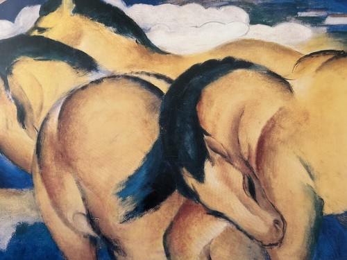 Nach franz marc gelbe pferde - gelbe,