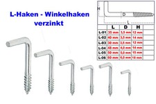 L-Haken verzinkt - 6 Längen -