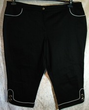 MIA LINEA SCHWARZ STRETCH STIEFEL JEANS HOSE Gr. 50 52