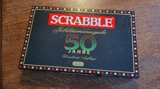 Scrabble Original Gesellschaftsspiel  50 jahre Jubiläum Holz vollständig Mattel