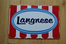 LANGNESE Blechschild - Retro - Vintage - Werbeschild - Deko