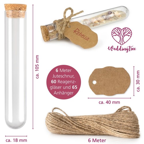 Weddingtree reagenzgläser mit - weddingtree,