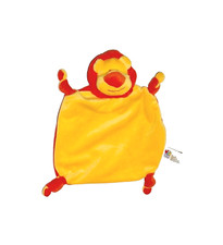 WIE NEU * Löwe HAPPY PEOPLE rot orange Schmusetuch Schnuffeltuch Kuscheltuch