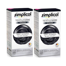 Simplicol Textilfarbe Intensiv Samt-Schwarz 150g 2er Pack