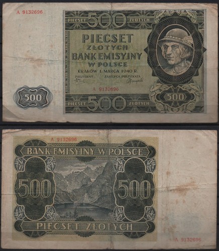 29438 banknote polen 500 - polen,,