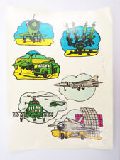 DDR Abziehbilder Volksarmee Paramilitär Jet Hubschrauber Raketen vintage 