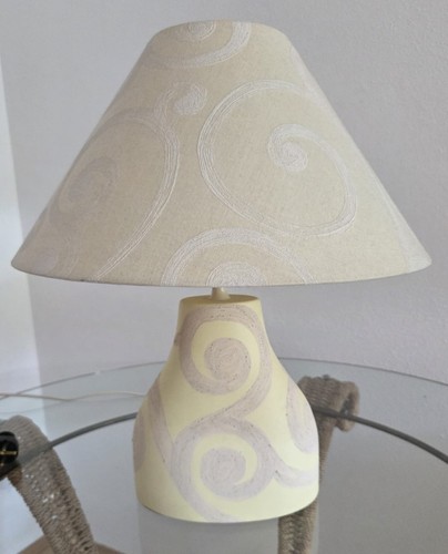 Tischlampe keramik mit - -,
