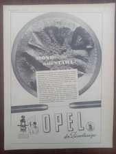 Opel, der Zuverlässige, Stahl, Werbung advert pubblicità, 1938