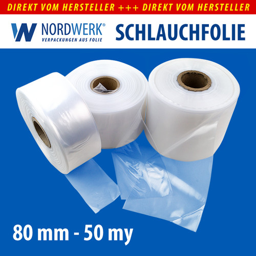 Ldpe schlauchfolie 80mm 05 - schlauchfolie, x