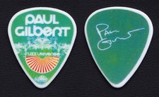 Paul Gilbert Signatur Grün/Weiß Gitarre Pick - 2011 Fuzz Universe Tour Mr. Groß