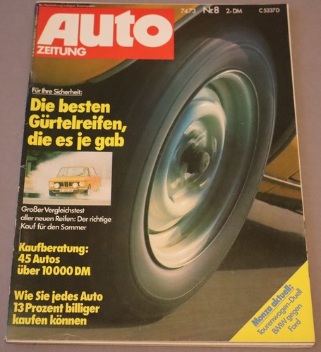 Auto zeitung alpina - zeitung, 8/73