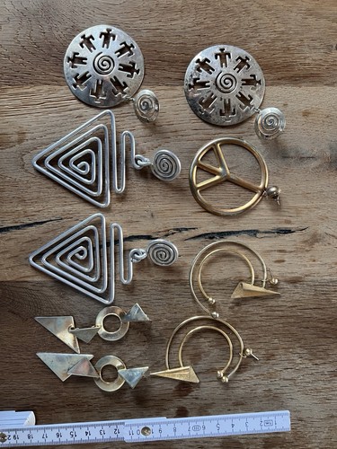 Modeschmuck paar ohrringe - 4,